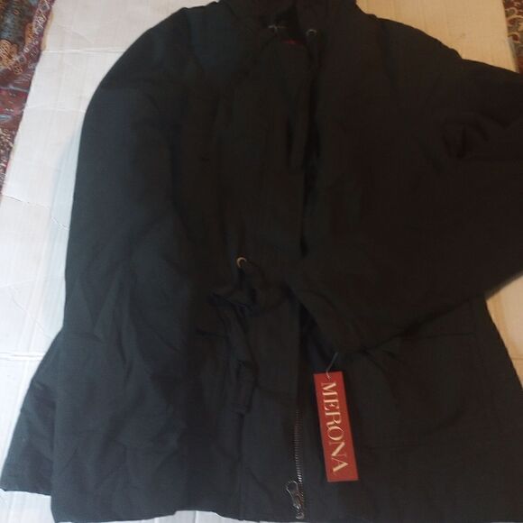 ✨NWT Marina hidden zipper drawstring waist hooded jacket - Picture 6 of 13